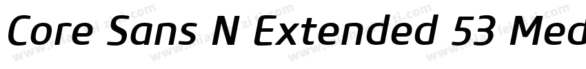Core Sans N Extended 53 Medium字体转换